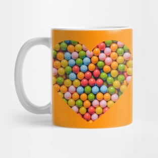 Vintage Gumball Candy Heart Photograph Mug